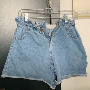 Princess Polly Paper Bag Denim Shorts